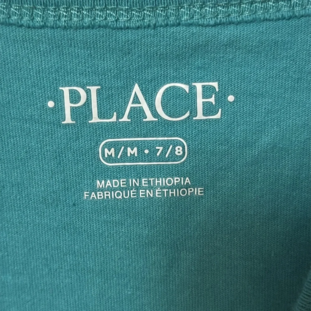 The Children's Place Teal Long Sleeve Shirt Size M (7-8)